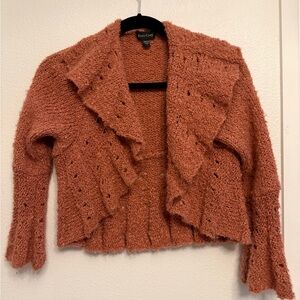 Bebe Women's Textured Cardigan in Warm Pink